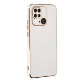 Microsonic Xiaomi Redmi 10C Olive Plated Beyaz Kılıf