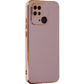 Microsonic Xiaomi Redmi 10C Olive Plated Lila Kılıf