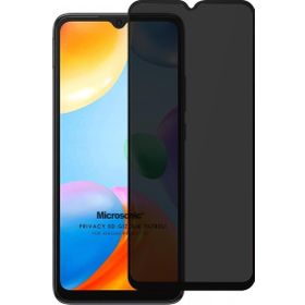 Microsonic Xiaomi Redmi 10C Privacy 5D Gizlilik Filtreli Siyah Cam Ekran Koruyucu