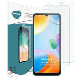 Microsonic Xiaomi Redmi 10C Screen Protector Nano Glass 3 Adet Cam Ekran Koruyucu