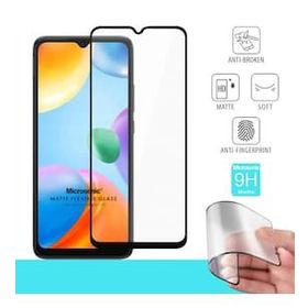 Microsonic Xiaomi Redmi 10C Seramik Matte Flexible Siyah Ekran Koruyucu