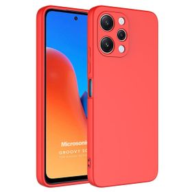 Microsonic Xiaomi Redmi 12 Groovy Soft Kırmızı Kılıf