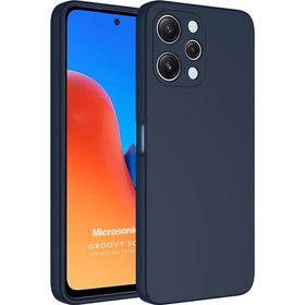 Microsonic Xiaomi Redmi 12 Groovy Soft Lacivert Kılıf