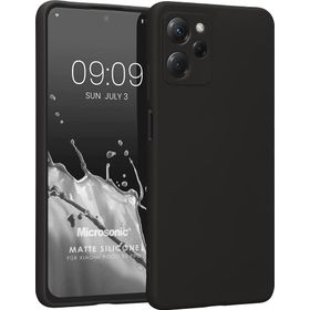 Microsonic Xiaomi Redmi 12 Matte Silicone Siyah Kılıf