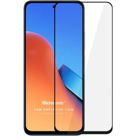 Microsonic Xiaomi Redmi 12 Tam Kaplayan Siyah Temperli Cam Ekran Koruyucu