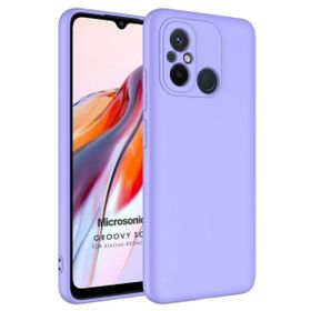 Microsonic Xiaomi Redmi 12C Groovy Soft Lila Kılıf