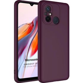 Microsonic Xiaomi Redmi 12C Groovy Soft Mor Kılıf