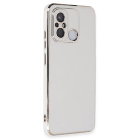Microsonic Xiaomi Redmi 12C Olive Plated Beyaz Kılıf