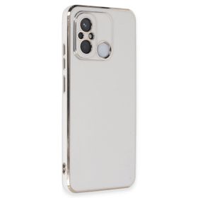Microsonic Xiaomi Redmi 12C Olive Plated Beyaz Kılıf