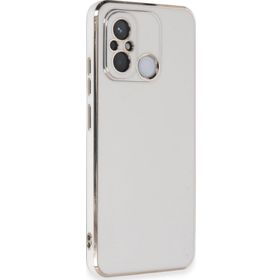 Microsonic Xiaomi Redmi 12C Olive Plated Beyaz Kılıf