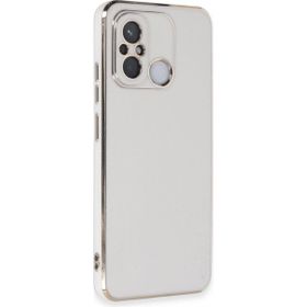 Microsonic Xiaomi Redmi 12C Olive Plated Beyaz Kılıf