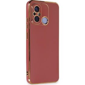 Microsonic Xiaomi Redmi 12C Olive Plated Kırmızı Kılıf