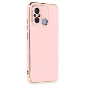Microsonic Xiaomi Redmi 12C Olive Plated Pembe Kılıf