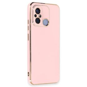 Microsonic Xiaomi Redmi 12C Olive Plated Pembe Kılıf