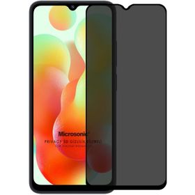 Microsonic Xiaomi Redmi 12C Privacy 5D Gizlilik Filtreli Siyah Cam Ekran Koruyucu