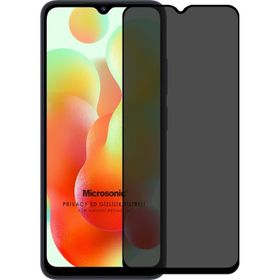 Microsonic Xiaomi Redmi 12C Privacy 5D Gizlilik Filtreli Siyah Cam Ekran Koruyucu