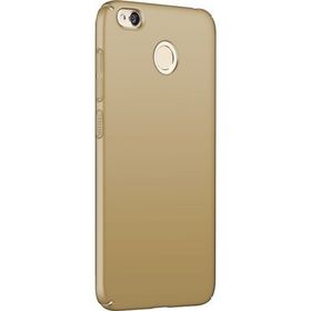 Microsonic Xiaomi Redmi 4X Slim Fit Rubber + Nano Cam Gold Kılıf
