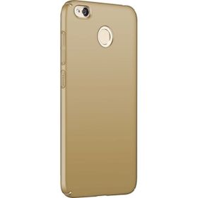 Microsonic Xiaomi Redmi 4X Slim Fit Rubber + Nano Cam Gold Kılıf