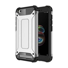 Microsonic Xiaomi Redmi 5A Rugged Armor Gümüş Kılıf