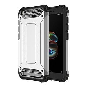 Microsonic Xiaomi Redmi 5A Rugged Armor Gümüş Kılıf
