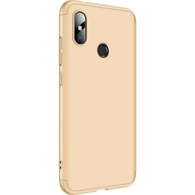 Microsonic Xiaomi Redmi 6 Double Dip 360 Protective Gold Kılıf