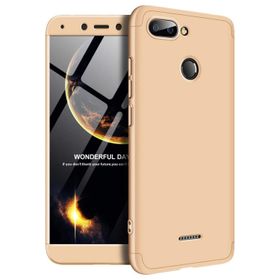 Microsonic Xiaomi Redmi 6 Double Dip 360 Protective Gold Kılıf