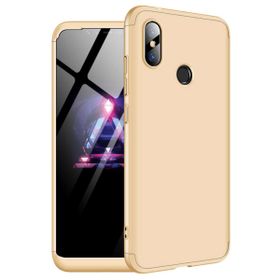 Microsonic Xiaomi Redmi 6 Double Dip 360 Protective Gold Kılıf