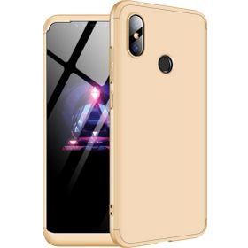 Microsonic Xiaomi Redmi 6 Double Dip 360 Protective Gold Kılıf