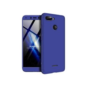 Microsonic Xiaomi Redmi 6 Double Dip 360 Protective Lacivert Kılıf