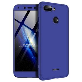 Microsonic Xiaomi Redmi 6 Double Dip 360 Protective Lacivert Kılıf