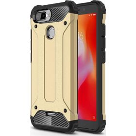 Microsonic Xiaomi Redmi 6 Rugged Armor Gold Kılıf