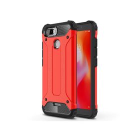 Microsonic Xiaomi Redmi 6 Rugged Armor Kırmızı Kılıf