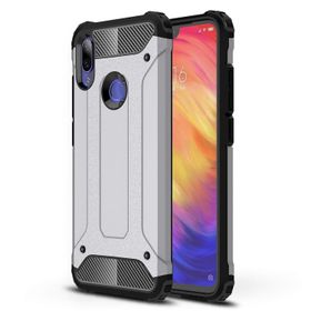 Microsonic Xiaomi Redmi 7 Rugged Armor Gümüş Kılıf