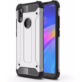 Microsonic Xiaomi Redmi 7 Rugged Armor Gümüş Kılıf