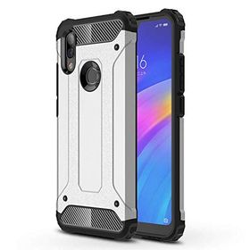 Microsonic Xiaomi Redmi 7 Rugged Armor Gümüş Kılıf