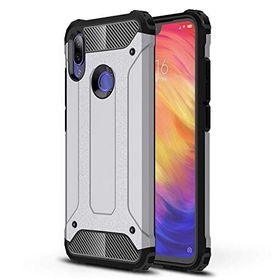 Microsonic Xiaomi Redmi 7 Rugged Armor Gümüş Kılıf