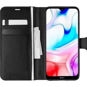 Microsonic Xiaomi Redmi 8 Delux Leather Wallet Siyah Kılıf