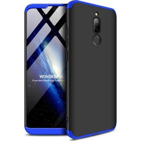 Microsonic Xiaomi Redmi 8 Siyah-Mavi Double Dip 360 Protective Kılıf