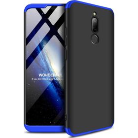 Microsonic Xiaomi Redmi 8 Siyah-Mavi Double Dip 360 Protective Kılıf