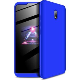 Microsonic Xiaomi Redmi 8A Double Dip 360 Protective Mavi Cep Telefonu Kılıfı