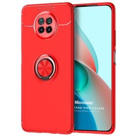 Microsonic Xiaomi Redmi 9 Kickstand Ring Holder Kırmızı Kılıf