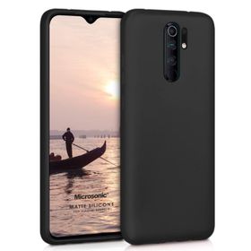 Microsonic Xiaomi Redmi 9 Matte Silicone Siyah Kılıf