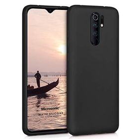 Microsonic Xiaomi Redmi 9 Matte Silicone Siyah Kılıf