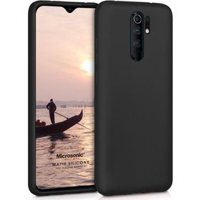 Microsonic Xiaomi Redmi 9 Matte Silicone Siyah Kılıf