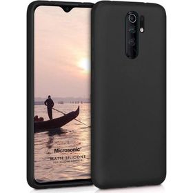 Microsonic Xiaomi Redmi 9 Matte Silicone Siyah Kılıf