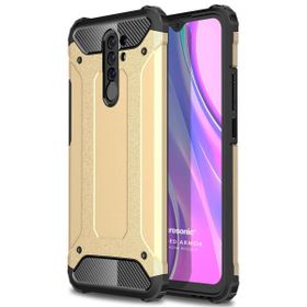Microsonic Xiaomi Redmi 9 Rugged Armor Gold Kılıf