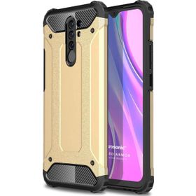 Microsonic Xiaomi Redmi 9 Rugged Armor Gold Kılıf
