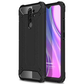 Microsonic Xiaomi Redmi 9 Rugged Armor Siyah Kılıf