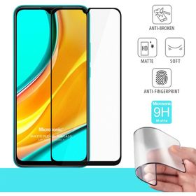 Microsonic Xiaomi Redmi 9 Seramik Matte Flexible Siyah Ekran Koruyucu