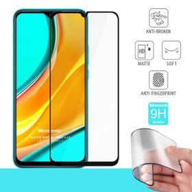 Microsonic Xiaomi Redmi 9 Seramik Matte Flexible Siyah Ekran Koruyucu
